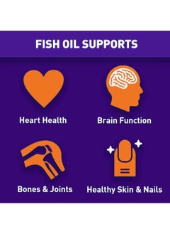NBL Natural Ultra Omega 3 Fish Oil 1000mg 500 EPA 250 DHA Cardiovascular Support 180 Softgels  - Image 4