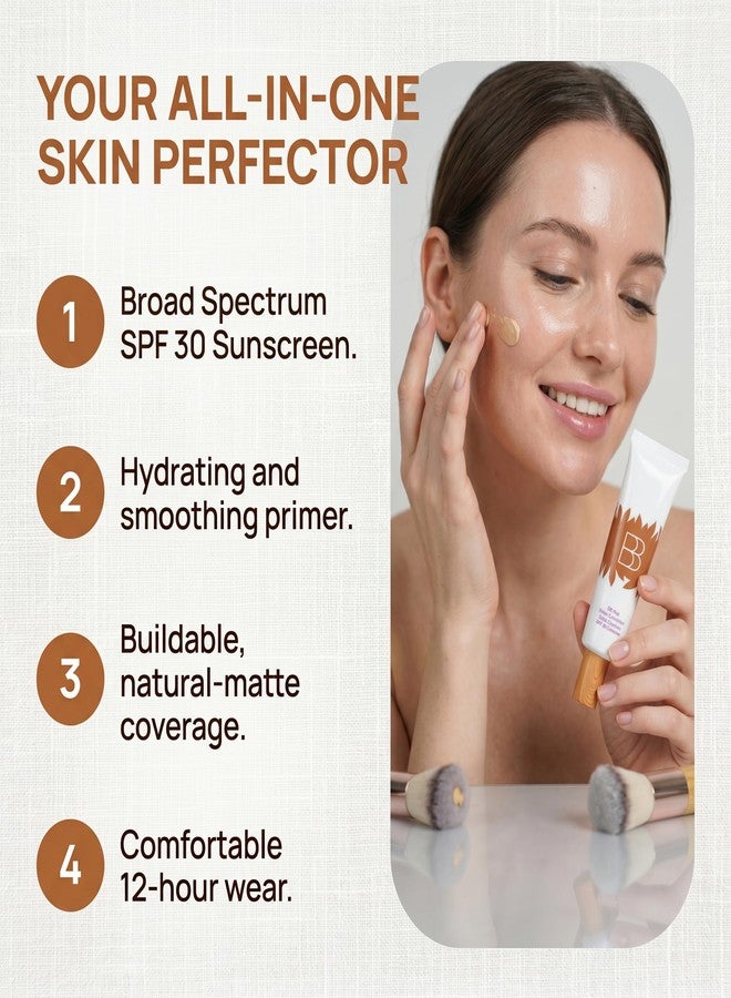 Aigomc BB blur tinted moisturizer Broad Spectrum SPF 30 – Medium Buildable Coverage with Natural Lightweight Matte Finish, Vegan & Cruelty Free - Image 2