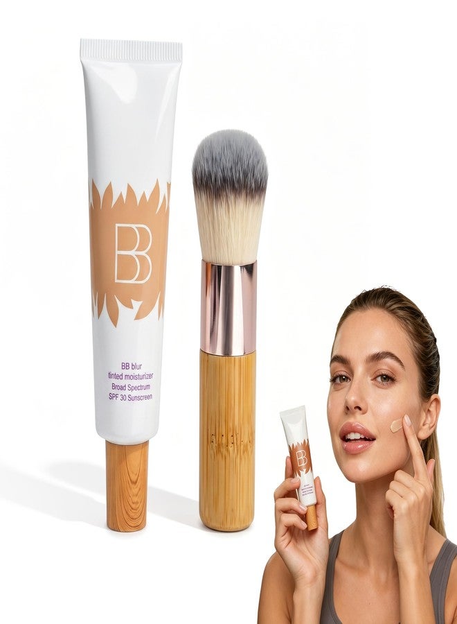 Aigomc BB blur tinted moisturizer Broad Spectrum SPF 30 – Medium Buildable Coverage with Natural Lightweight Matte Finish, Vegan & Cruelty Free - Image 1