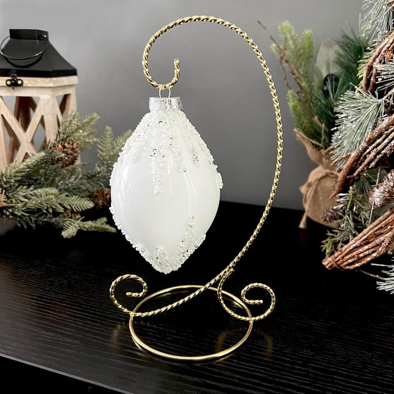 Bard's Twisted Gold-toned Ornament Stand, Medium, 9.5" H x 5.5" W x 5.5" D, Pack of 3 - Image 2