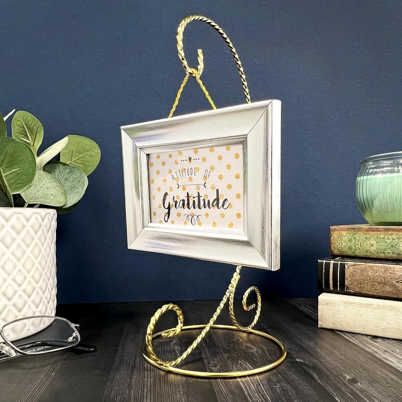 Bard's Twisted Gold-toned Ornament Stand, Medium, 9.5" H x 5.5" W x 5.5" D, Pack of 3 - Image 4