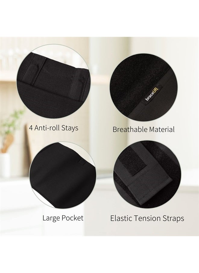 BraceUP Plus Size Back Brace for Woman and Man - 3XL to 5XL Extra Large Lower Back Support with Straps and Compressions, Herniated Disc Back Pain Relief, Abdominal Plus Size Binder (4XL)  - Image 2