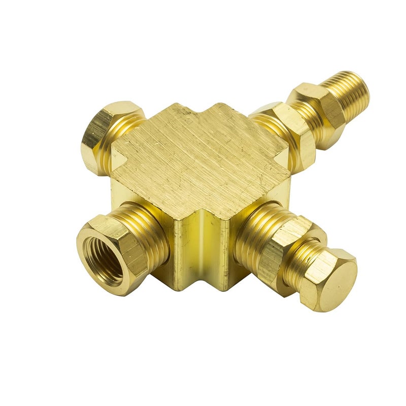 GLOWSHIFT 1/8-27 NPT T-Fitting Sensor Thread Adapter for Pressure & Temperature Gauge Sensors Sending Units - Image 5