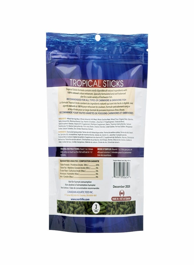 Northfin Food 250 Gram Package Tropical Stick Natural Colour Enhancer - Image 2