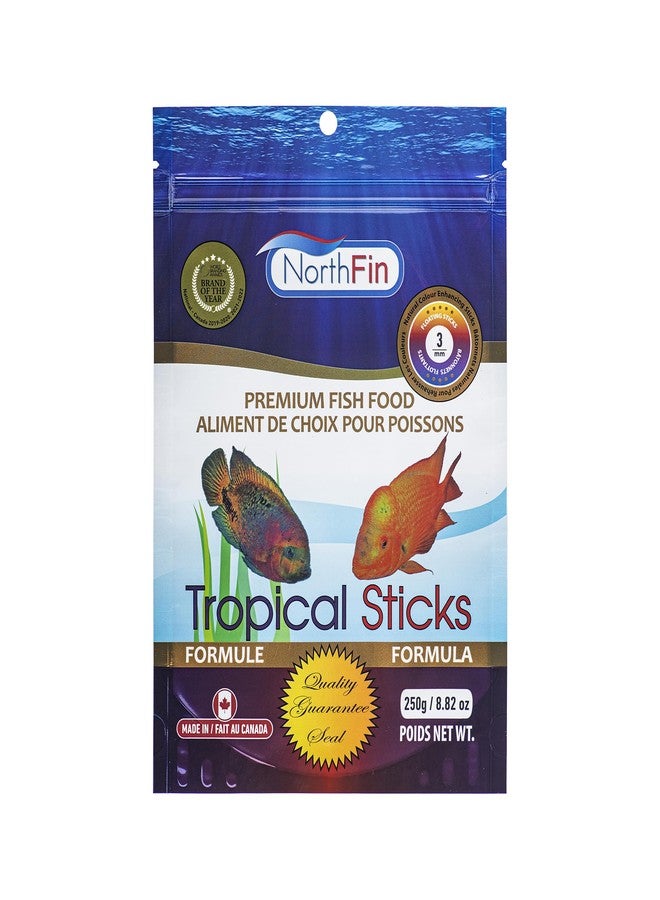 Northfin Food 250 Gram Package Tropical Stick Natural Colour Enhancer - Image 1