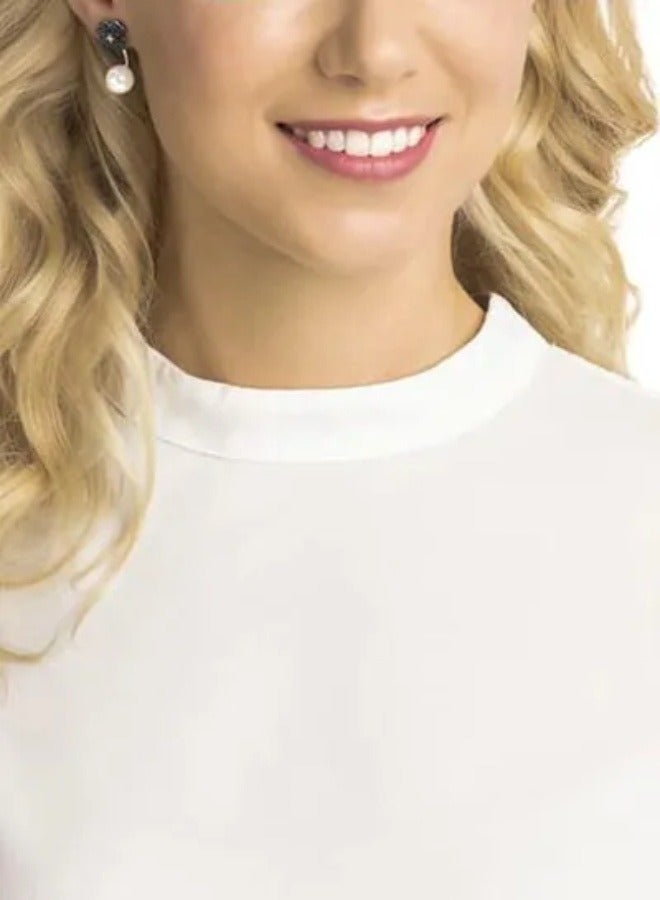 Generic Swarovski Metal Crystal And Pearl Studded Dangal Earrings