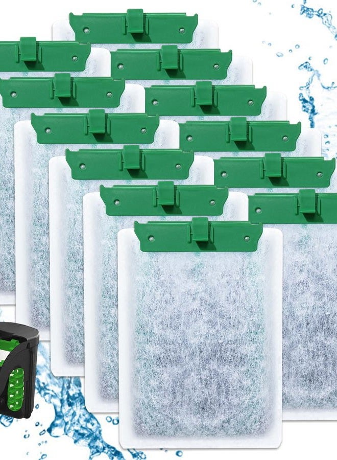Cunina 12 Pack Medium Aquarium Filter Cartridge Compatible with Tetra Whisper Bio-Bag Filter Cartridges for Aquariums, Internal Power Filter Replacement for Tetra Whisper 10i IQ10 PF10 - Ready to Use - Image 1