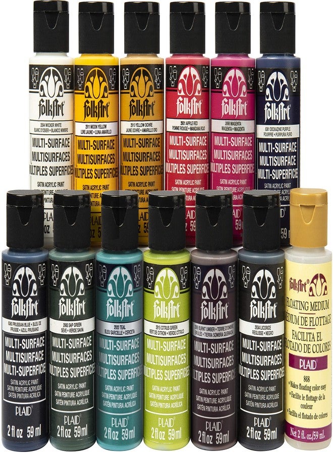 FolkArt Let's Paint One Stroke Home Town Kit, 39 PC, Assorted, 1 Count (Pack of 1) - Image 2