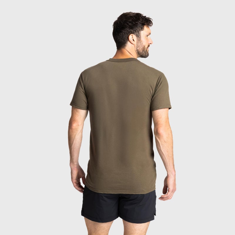 Soffe Men's 3 Pack - 100% Cotton Military Tee, Tan, Medium - Image 5