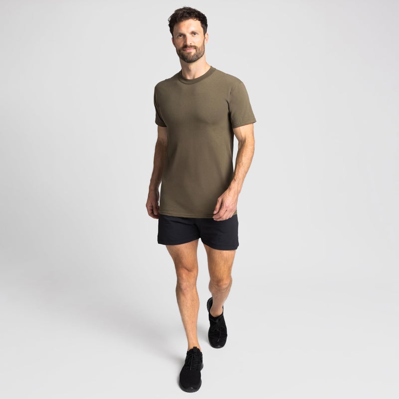 Soffe Men's 3 Pack - 100% Cotton Military Tee, Tan, Medium - Image 2