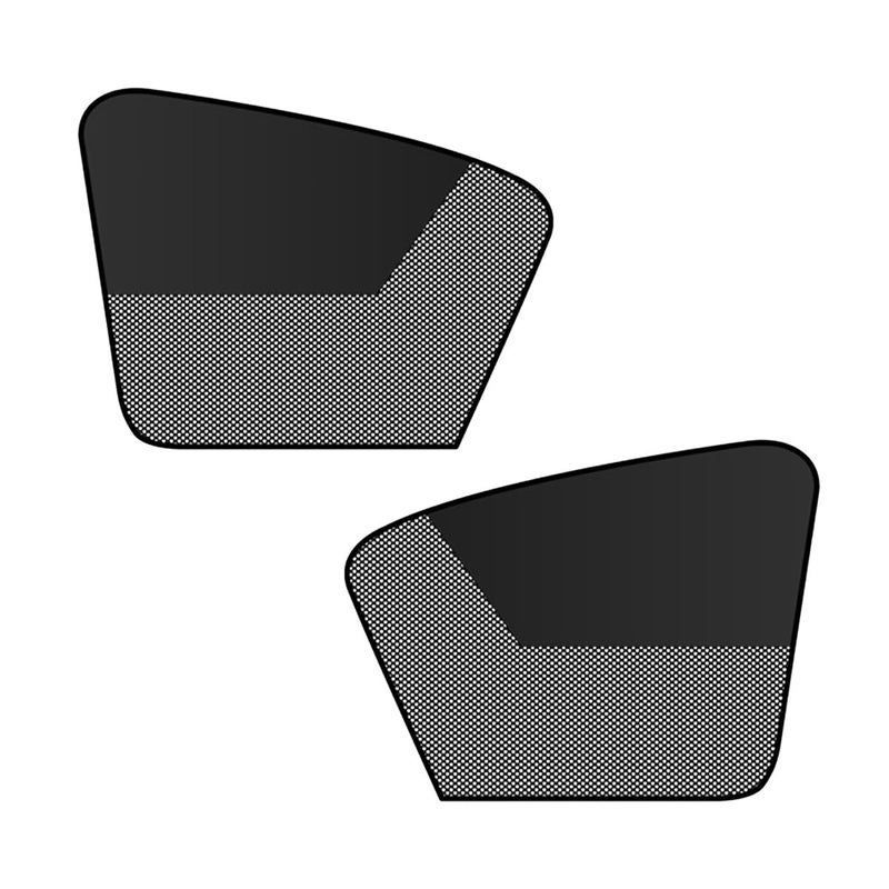 ZIMISI Car Window Shades Magnetic Side Window Sun Shade Curtain Half Blackout Half SeeThrough UV Protection Heat Blocking Car Window Screen Vehicle Sun Shades for Driver Passenger Front - Image 3