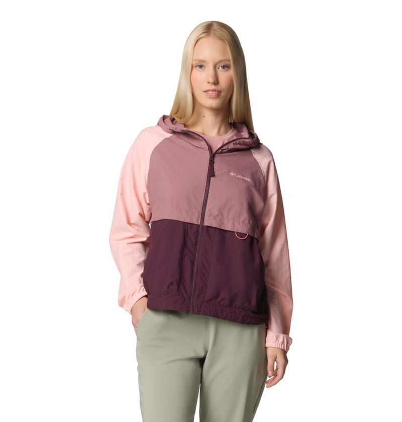 Columbia Women Purple Omni Shield Spire Valley Windbreaker Jacket, XS - Image 1