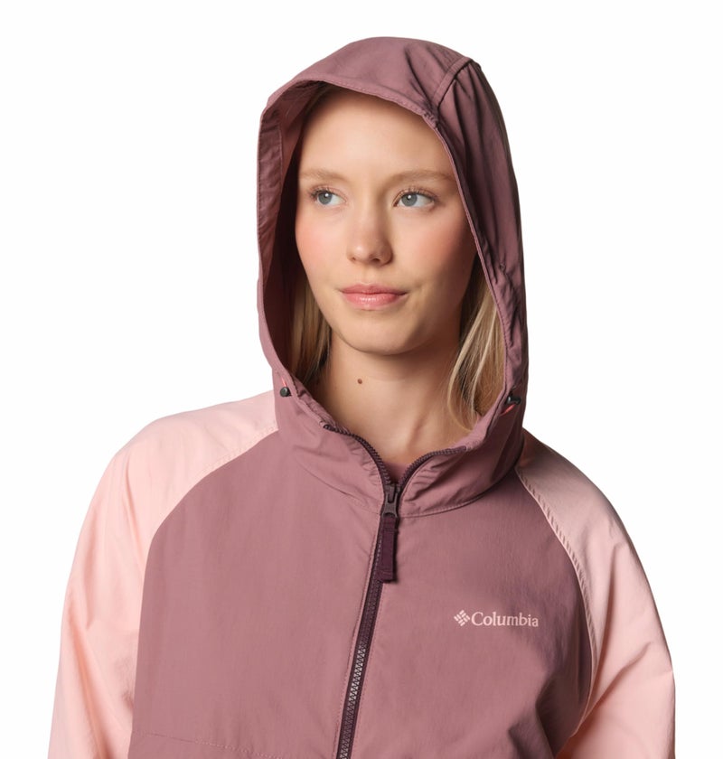 Columbia Women Purple Omni Shield Spire Valley Windbreaker Jacket, XS - Image 3