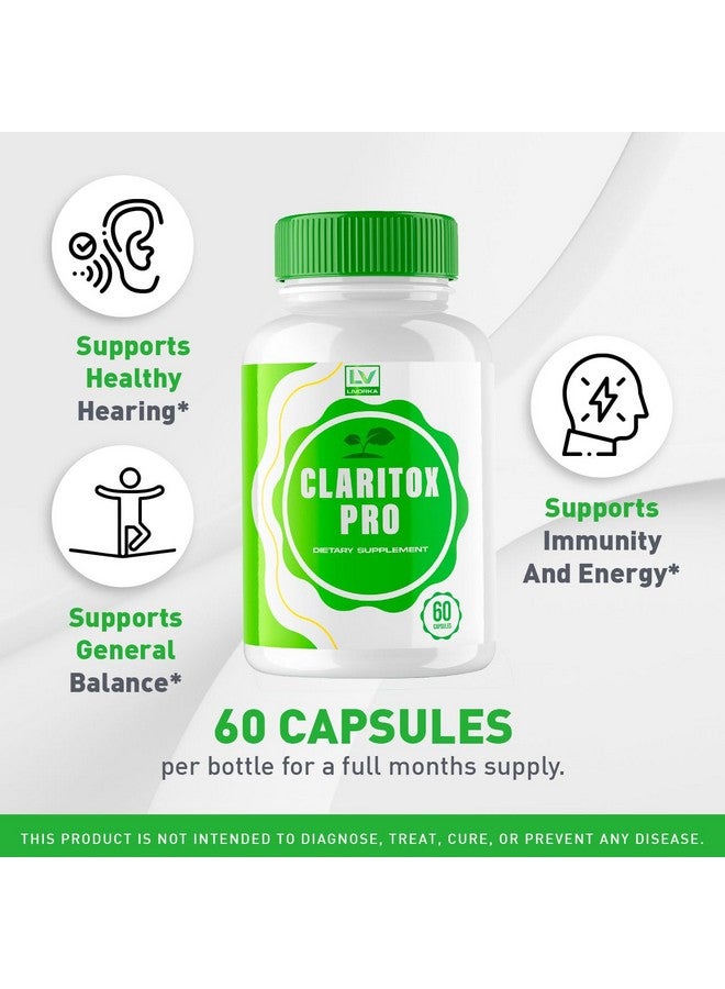 LIVORKA (2 Pack) Claritox Pro, Claritox Pro Support Supplement Pills, Claritox Pro Reviews, Claritox Pro Capsules, Claritox Pro Capsule Support Supplement - Advanced Pill Formula, 120 Capsules for 2 Months - Image 2
