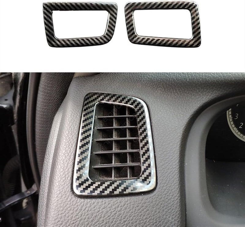 QASULER Carbon Fiber Air Conditioning Vent Cover for Accord 2013-2017 - Image 2