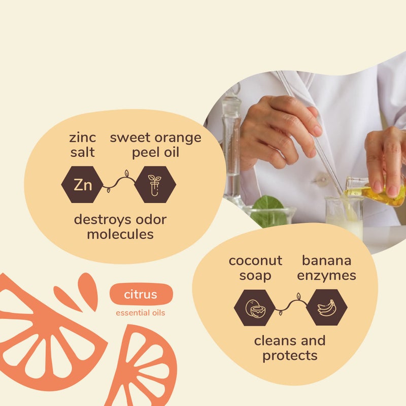 kin+kind Pet Odor Eliminator for Home - Litter Deodorizer, Pet Urine Odor Eliminator Spray and Stain Remover Spray for Harwood Floods, Carpet and Fabric - Pee, Odor and Stain Destroyer 32 fl oz - Image 3