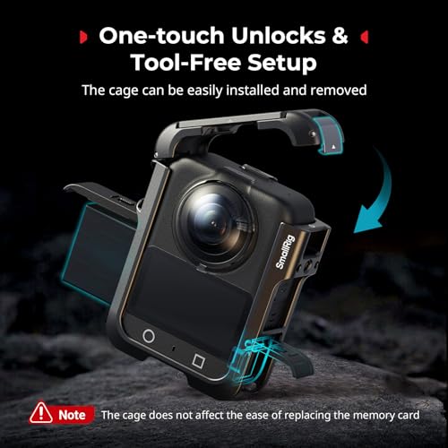 SmallRig Full Cage for DJI Osmo Nano, Aluminum Case Protective Frame Mount, One-Touch Unlocks Expansion Housing Shell for OSMO Nano, with Cold Shoe and 1/4"-20 Threaded Holes - Image 3