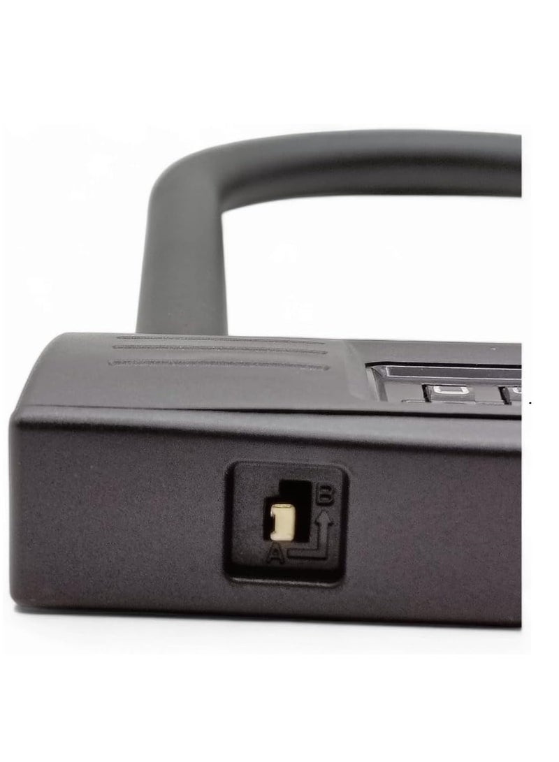 High-Security Solid Combination Padlock with Long Shackle - Image 3