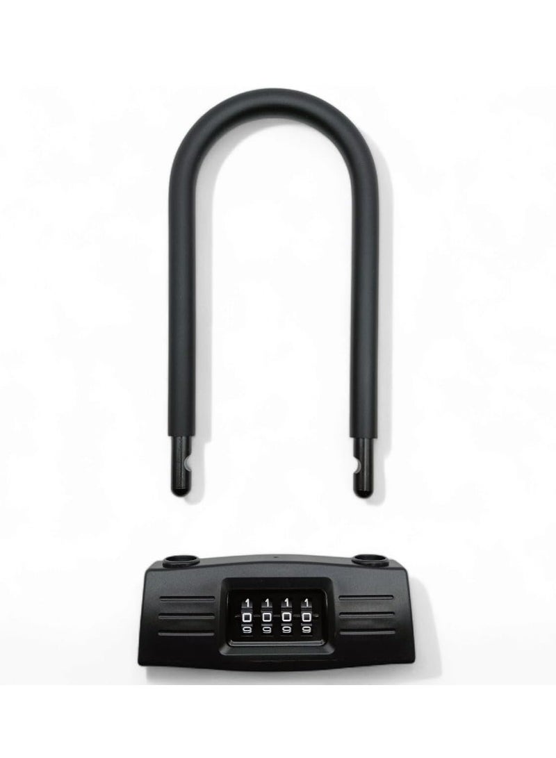 High-Security Solid Combination Padlock with Long Shackle - Image 5