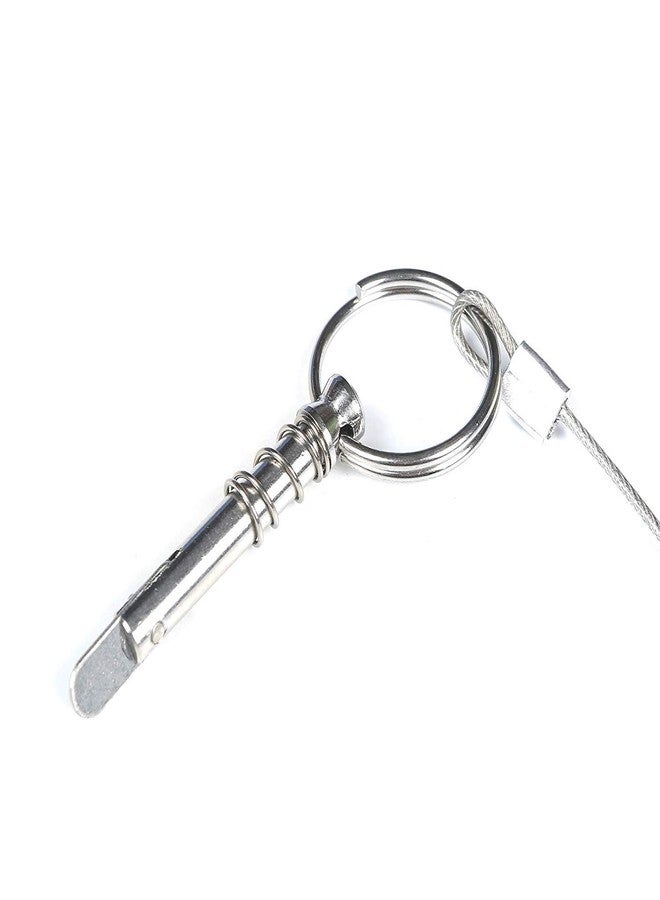 MX 1/4" Diameter Boat Pins Quick Release W/Lanyard Prevent Loss, Bimini Top Quick Release Pins 316 Stainless Steel Pin Stainless Steel Bimini Top Pin for Boats, Yachts 4pack - Image 3