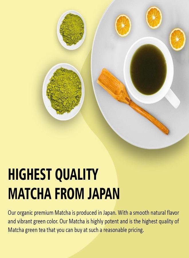 Golden Tips Japanese Lemon Matcha Green Tea Powder Pouch (50 Gram 25 cups) - Image 3