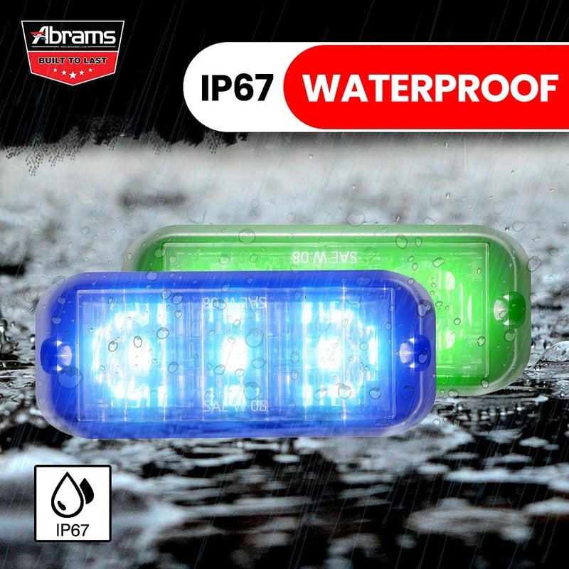 Abrams EDGE 3 LED Grille Emergency Vehicle Warning Strobe Lights - Image 4