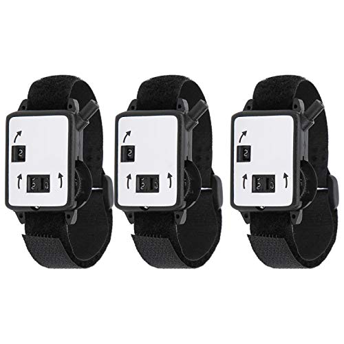 VGEBY Score Counter, Wrist Scorer, Manual Clicker for Golf, Portable Stroke Counter, Golf Accessory, 3PCS Set - Image 1