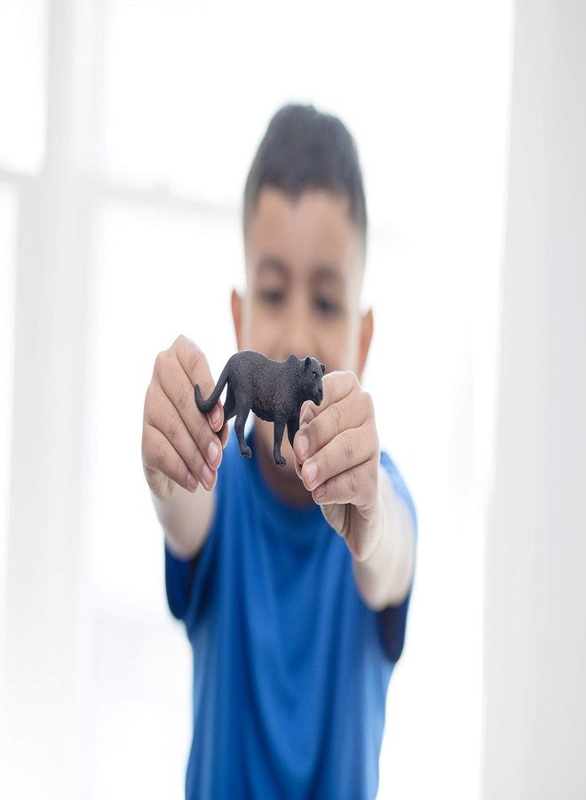 SQUISHCO Black Panther Toys for Boys, Black Panther Toy, Animal Toys for Kids Realistic Black Panther Animal Model Jungle Safari Learning and Imaginative Play - Image 3