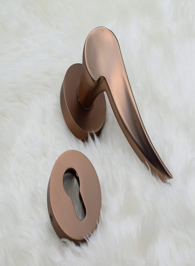 RAB Rose Mortise Handles (Left & Right)Rose Door Handle Set ( Code:-LH 1028, Satin)