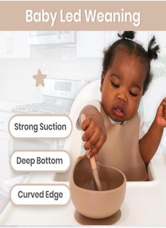 iMissiu Baby Bowls With Suction And Spoon Set, Bpa-Free Baby Food Bowls And Baby Feeding Spoon  - Image 4