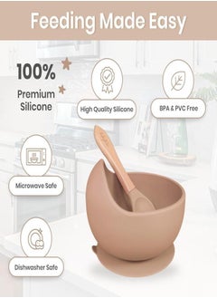 iMissiu Baby Bowls With Suction And Spoon Set, Bpa-Free Baby Food Bowls And Baby Feeding Spoon  - Image 3