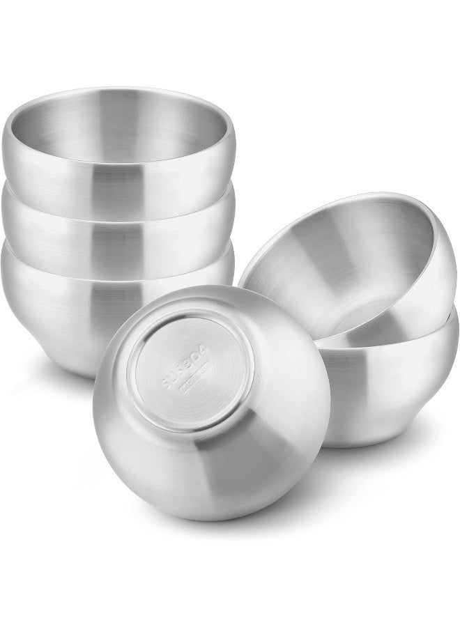 HaWare 6-Piece Kids Bowls, 12oz SUS304 Metal Bowl for Toddler Children - Image 1