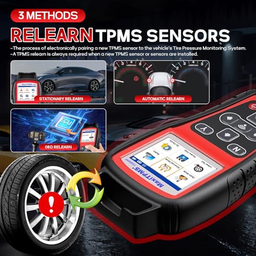 Autel MaxiTPMS TS508WF TPMS Programming Tool, w/$120 4PCS Autel TPMS Sensors, 2025 WiFi Ver. of TS408S TS501 TS508 TS601, Relearn/Activate/Diagnosis All Sensor, Read/Clear DTCs, Lifetime Update - Image 4