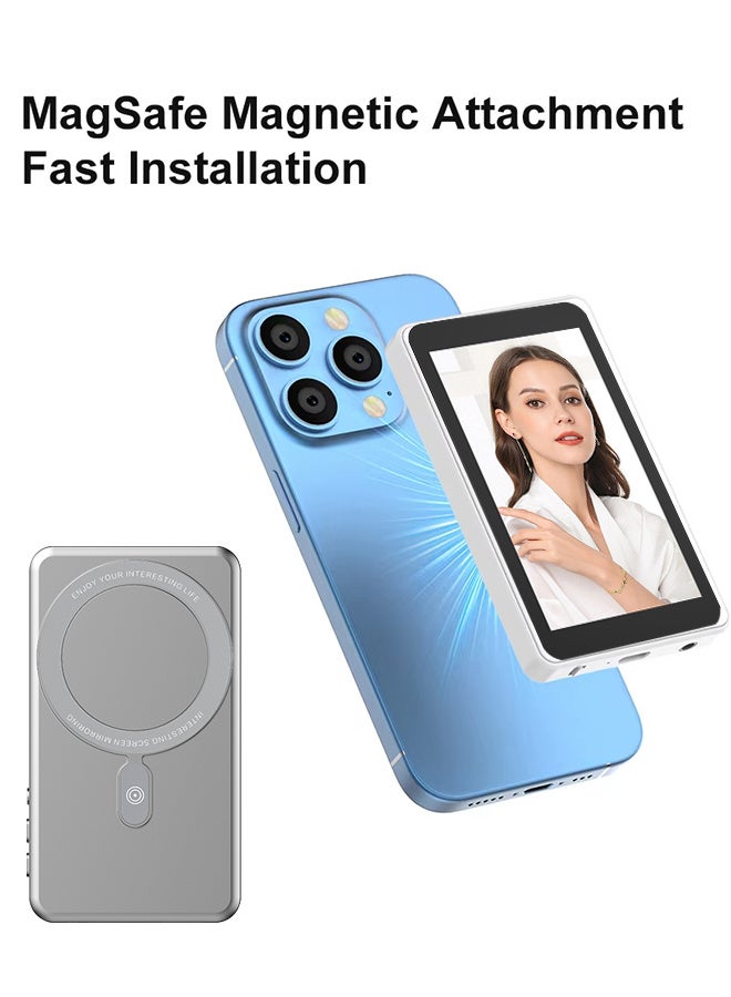 تيليسن شاشة مراقبة سيلفي للكاميرا لأجهزة iPhone وAndroid، شاشة مراقبة سيلفي Vlog مع بطارية كبيرة 1800 مللي أمبير في الساعة، تحكم بلوتوث، واي فاي 2.4G/5G ثنائي الوضع، تشغيل صوتي بدون تأخير، لمنشئي محتوى YouTube/TikTok، البث المباشر، اتصال لاسلكي - Image 3