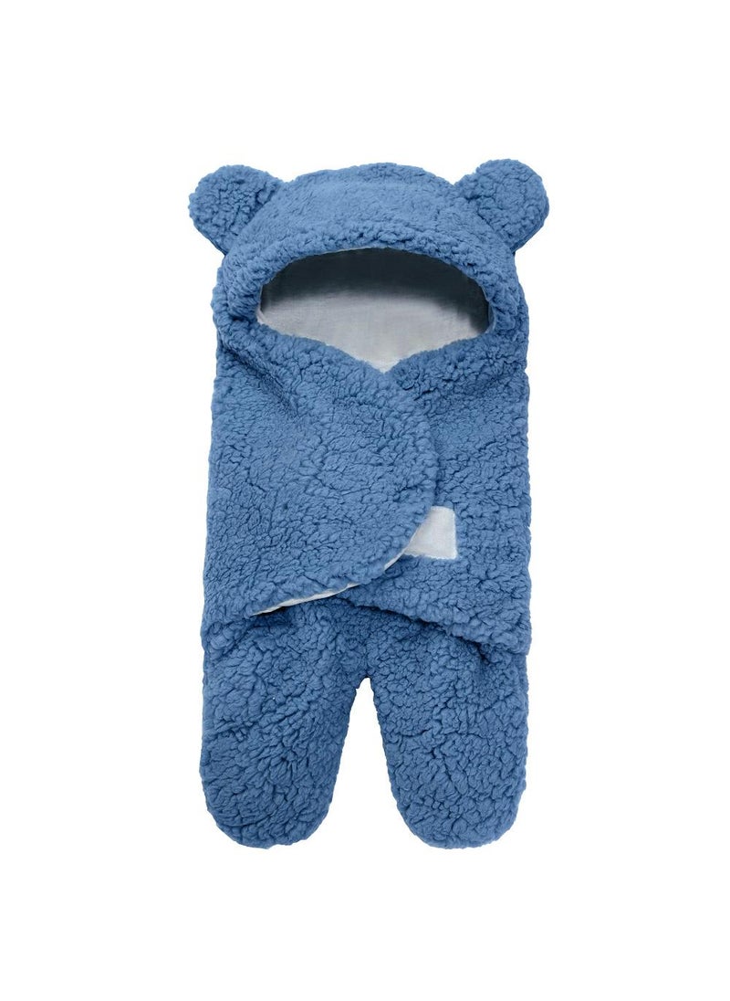 Y&D 1-Piece Soft Baby Swaddling Blue  - Image 1