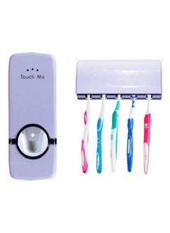 Generic Auto Squeezing Toothpaste Dispenser -Purple 