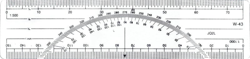 Westcott 6Inch Metric Protractor Ruler W43 BP