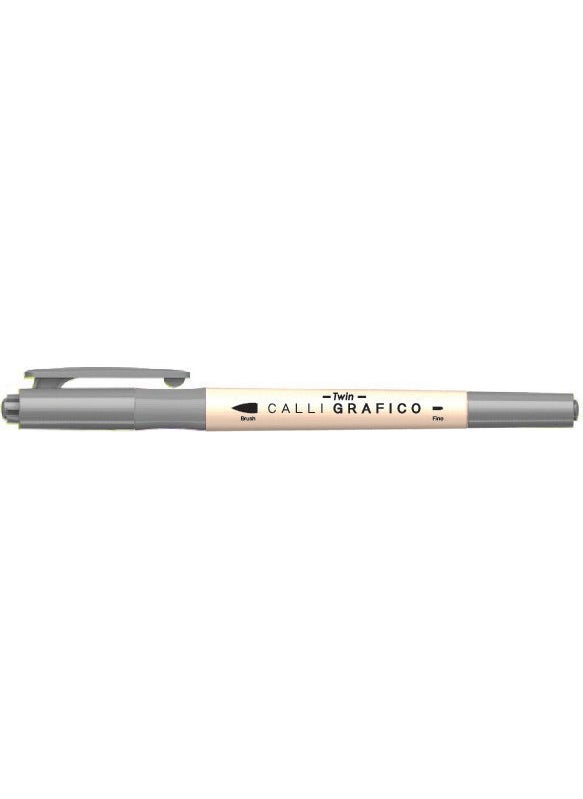 Dong-A Calligrafico Brush Twin Pencil Dark Gray 