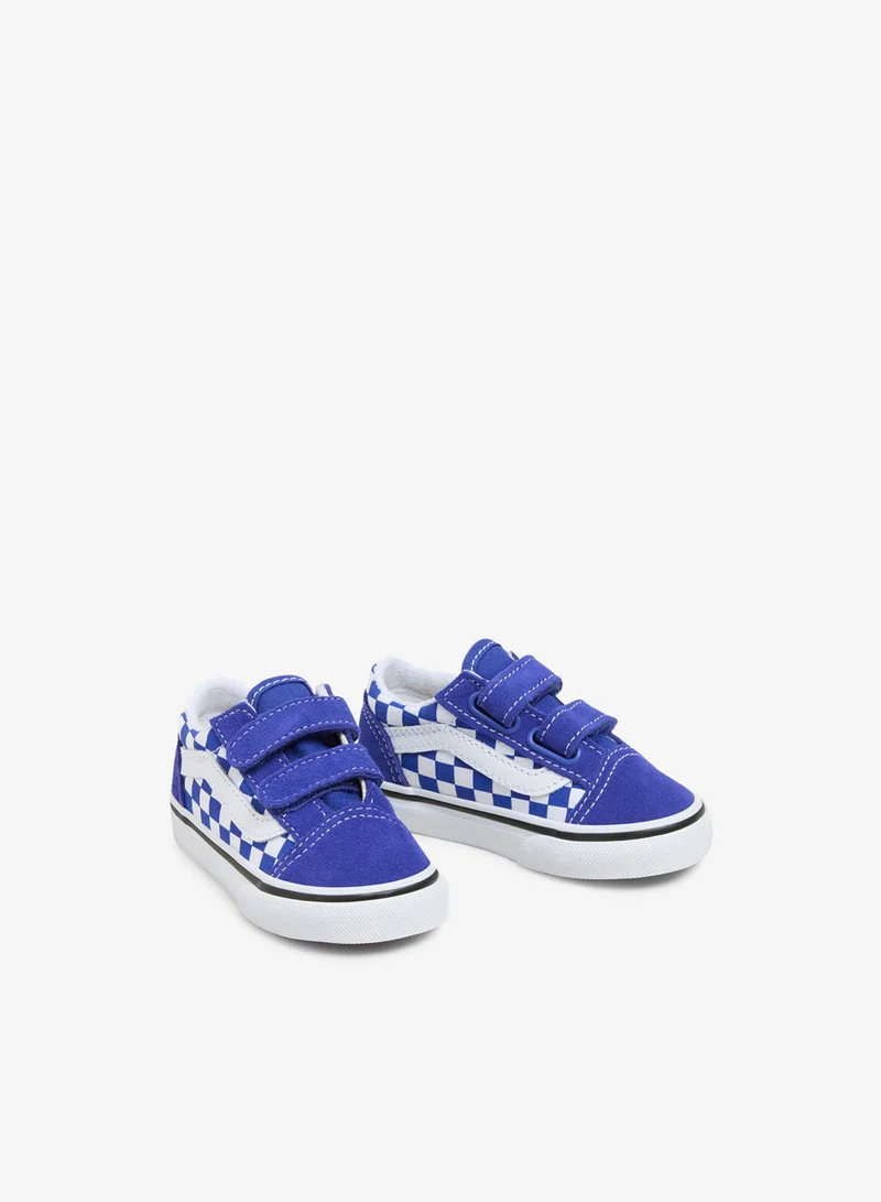 VANS Kids' Old Skool Velcro Shoes (Baby and Toddler)