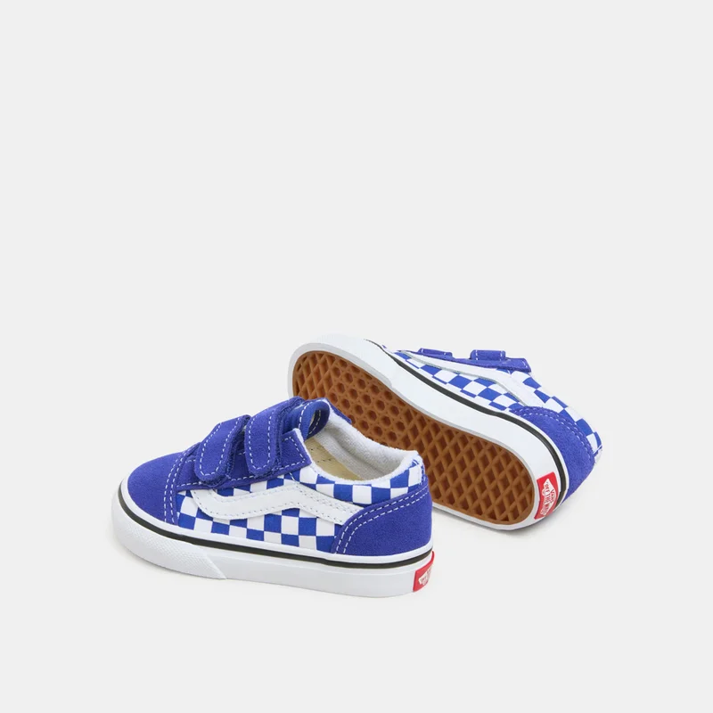 VANS Kids' Old Skool Velcro Shoes (Baby and Toddler)
