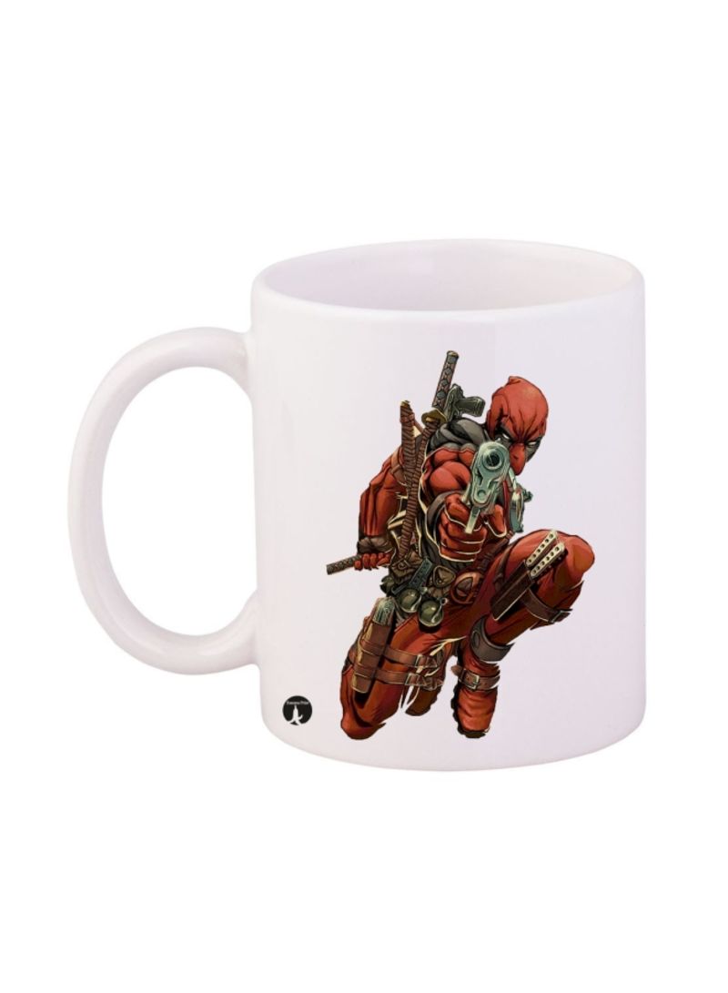 RKN Deadpool Printed Mug White/Red/Black 12ounce