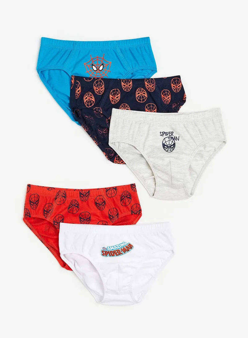 H&M Kids 5 Pack Printed Briefs