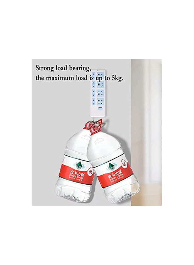 promass Self Adhesive Power Strip Fixator, No Hole Plug-in Wall Socket Sticker, Fixer Reusable Adapter Fixer, Desk Wall Mount, for WiFi Router, Remote Control, Paper Towel Box (4 Pcs) - Image 4