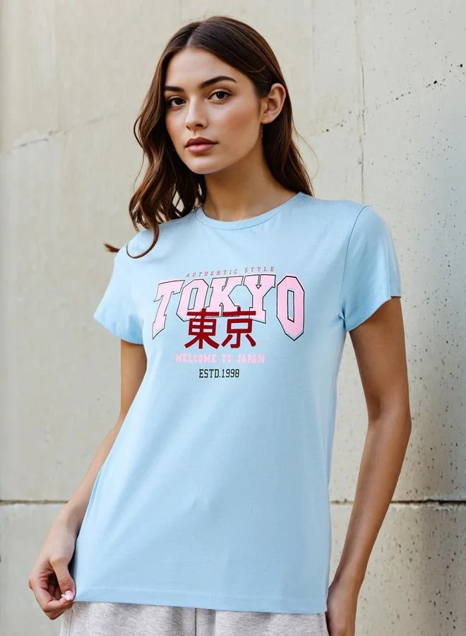 Splash FAV Regular Fit Cotton T-shirt with Graphic Print