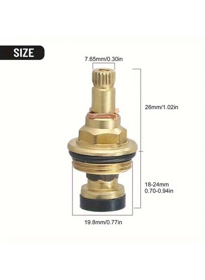 6pcs G1 2 Universal Quick Release Faucet Valve Cores Brass Replacement For Kitchen Bathroom - Image 4