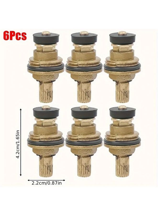 6pcs G1 2 Universal Quick Release Faucet Valve Cores Brass Replacement For Kitchen Bathroom - Image 1