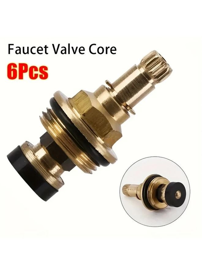 6pcs G1 2 Universal Quick Release Faucet Valve Cores Brass Replacement For Kitchen Bathroom - Image 2
