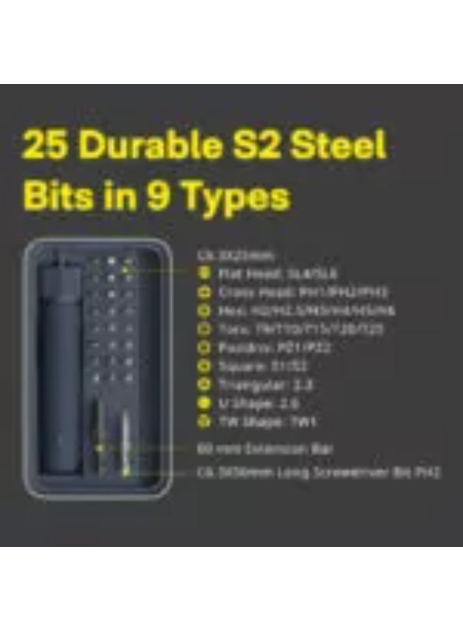 HOTO 3.6V Screwdriver Kit QWLSD001 – 25 in 1 - Image 3