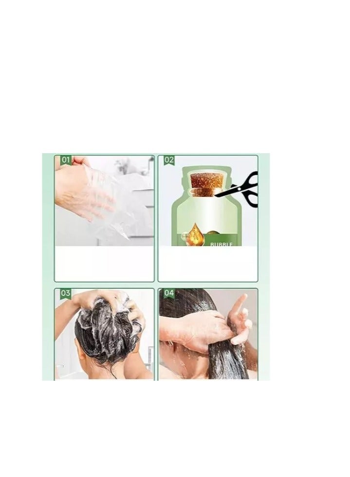Generic 10 PACKS Natural Plant Hair Dye, Plant Fruit Hair Dye Cream, Plant Bubble Hair Dye Shampoo,instant Natural Hair Dye Shampoo, Plant Extract for Grey Hair Color Bubble Dye (Chestnut Brown)  - Image 5