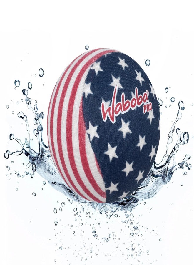 Waboba Water Bouncing Pro Ball-Stars & Stripes, White/Red/Blue - Image 1
